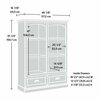 Sauder Sonnet Springs Bookcase Pbp , Four adjustable shelves offer versatile storage options 435754
